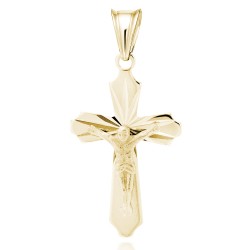 Cruciulita argint placată cu aur galben DiAmanti K0245G-DIA (Argint 925‰ 1,3 g.)